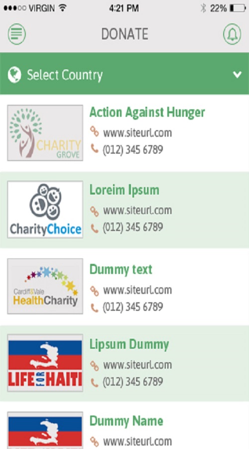 An app to manage your charities and charity targets screenshot 6