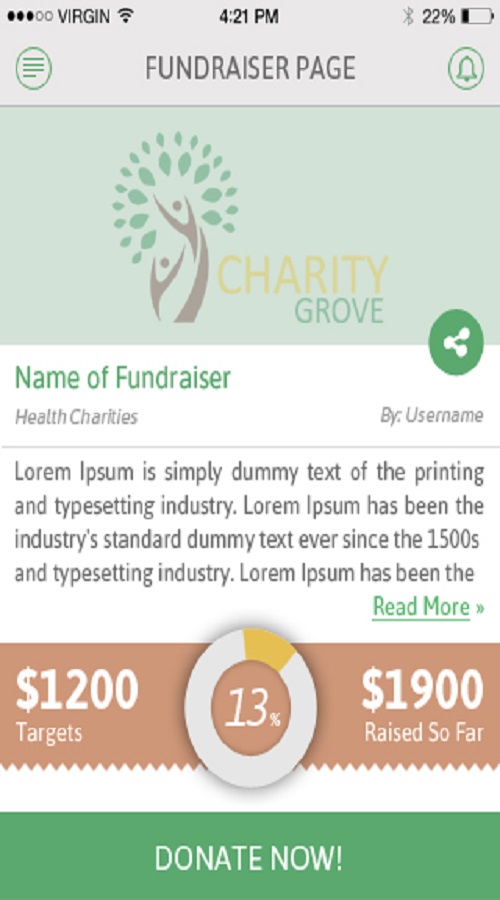 An app to manage your charities and charity targets screenshot 8