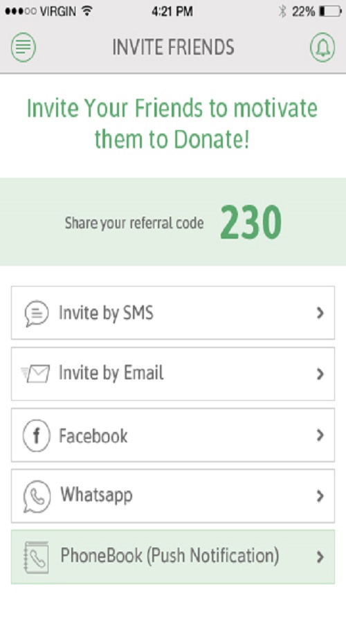 An app to manage your charities and charity targets screenshot 11