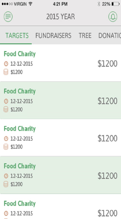 An app to manage your charities and charity targets screenshot 12