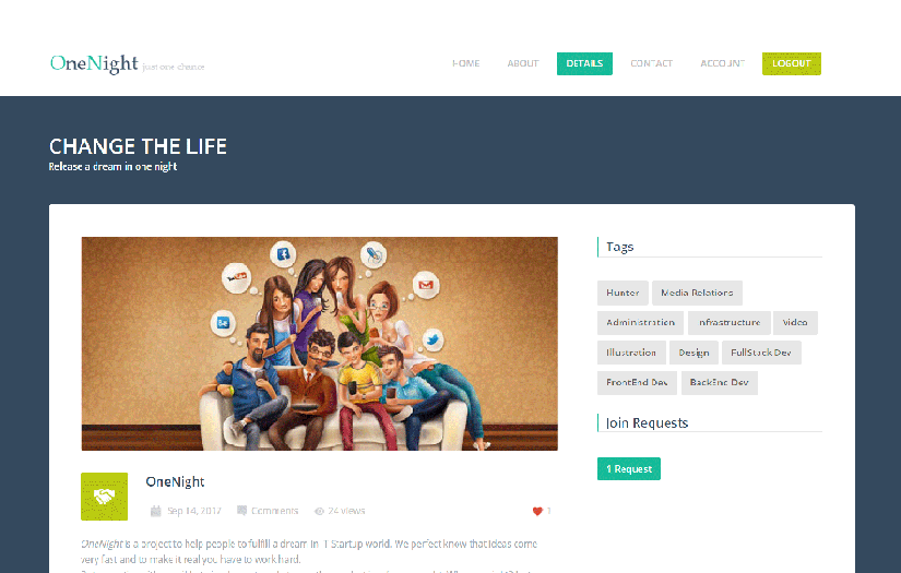 OneNight screenshot 1