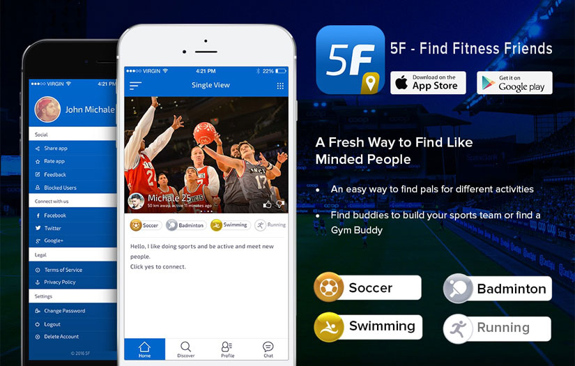 5F - Social Networking App screenshot 1