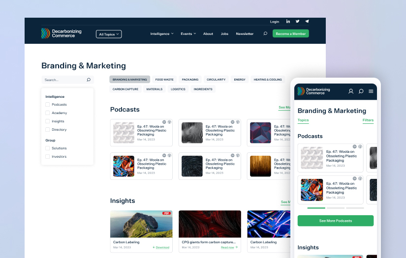 Decarbonizing Commerce screenshot 2