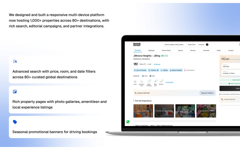 StayVista: Luxury Vacation Rental Platform screenshot 1