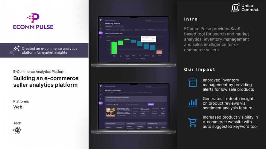 Ecomm Pulse | E-Commerce Analytics Platform screenshot 1