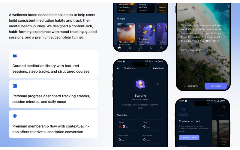 Deep Meditate: Meditation and Mindfulness App screenshot 4