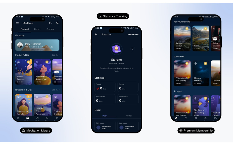 Deep Meditate: Meditation and Mindfulness App screenshot 1