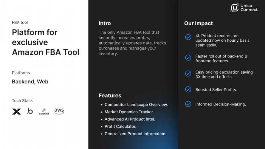 FBA tool | Platform for exclusive Amazon FBA Tool screenshot 1