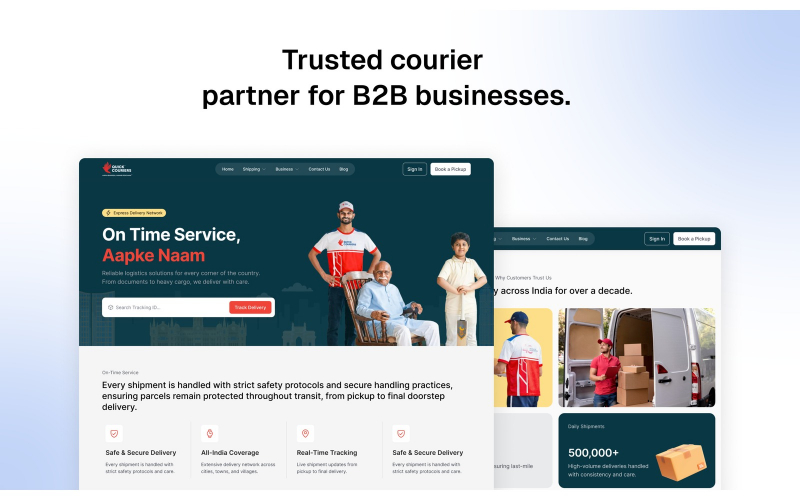 Quick Courier: B2B Logistics Platform screenshot 2