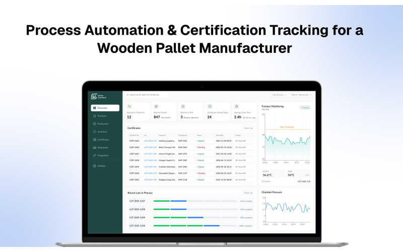 Jaywood: Process Automation for Pallet Manufacturing screenshot 1