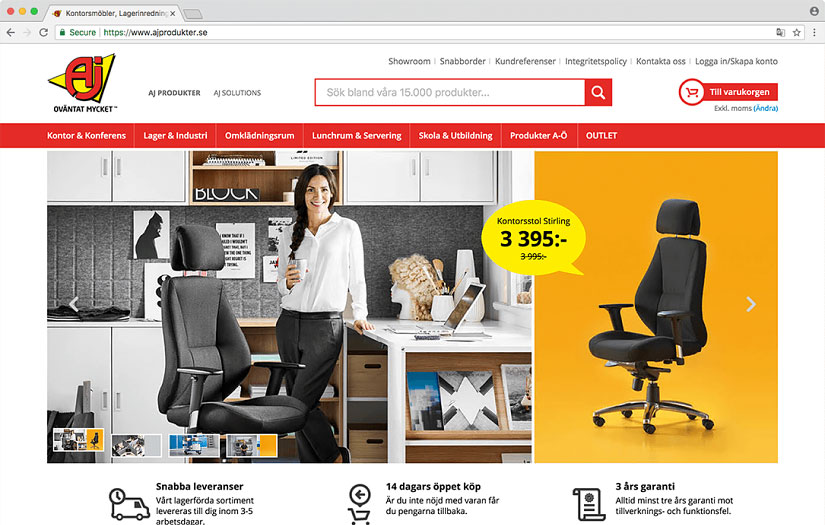 AJ Produkter screenshot 1