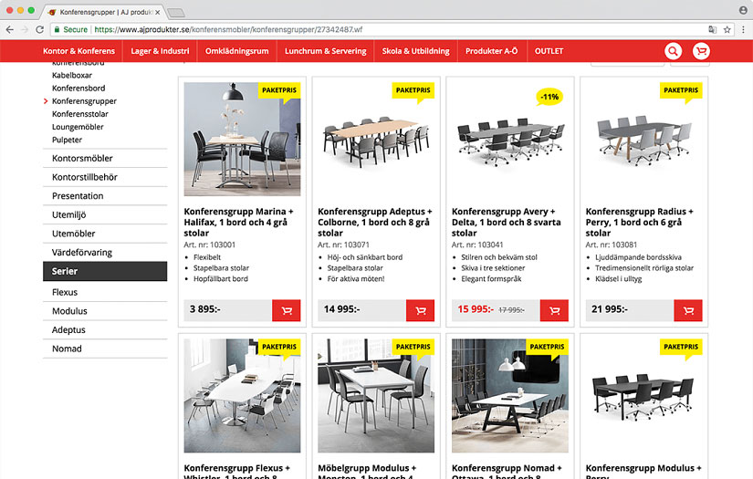 AJ Produkter screenshot 2