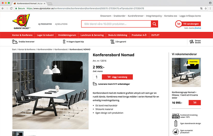 AJ Produkter screenshot 3