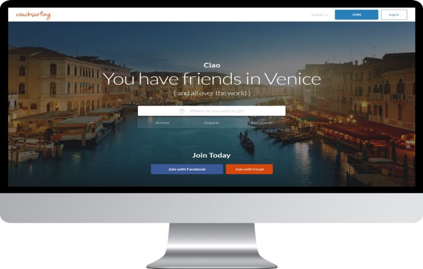 Couchsurfing screenshot 1