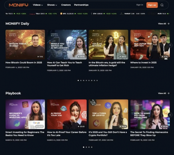 Moniify screenshot 1