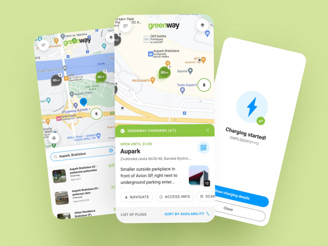 Native Mobile App for Public Electric Vehicle Charging Network screenshot 1
