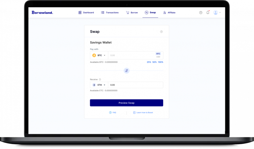 Borrowland- Crypto Borrowing & Lending Platform screenshot 2