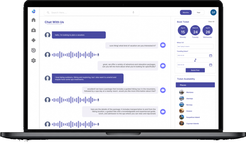 Enhancing the Travel Experience through AI- Powered Chatbot Integration! screenshot 1