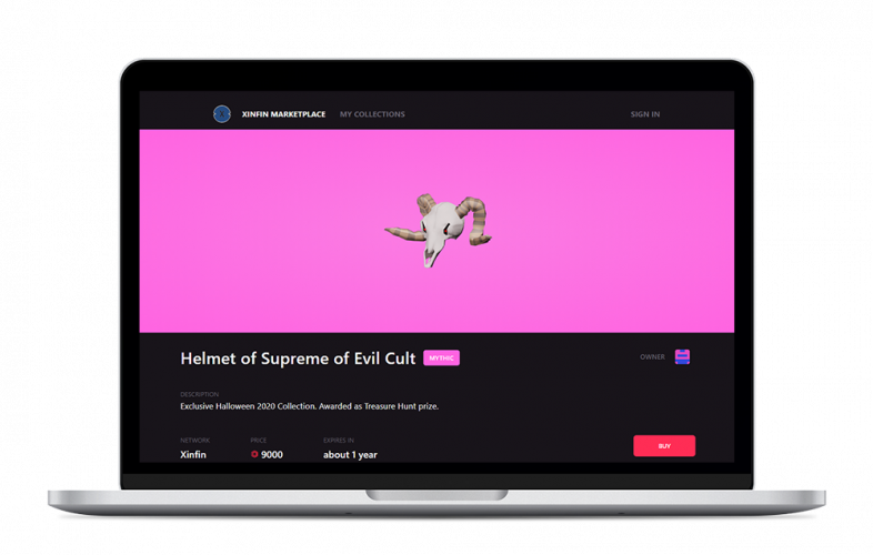 Decentralized Virtual Reality NFT Marketplace. screenshot 1