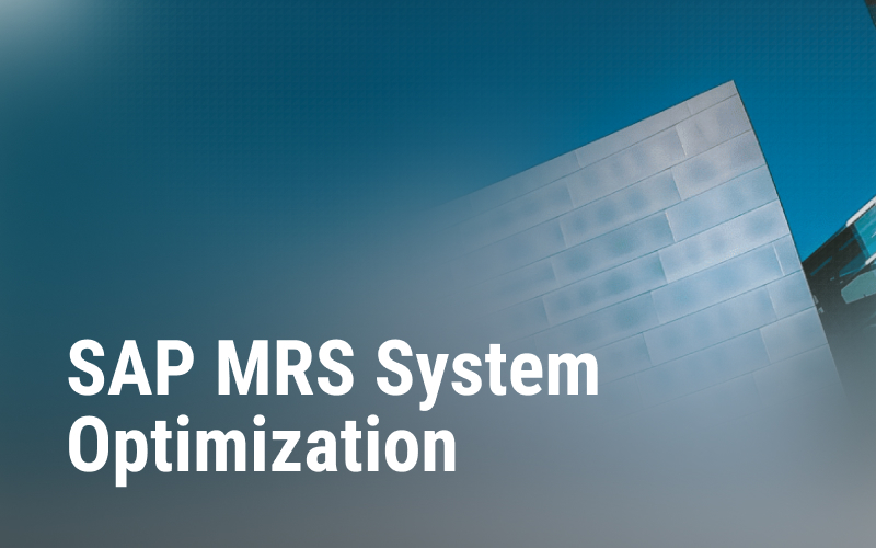 SAP MRS system optimization for a steel manufacturing and mining company screenshot 1