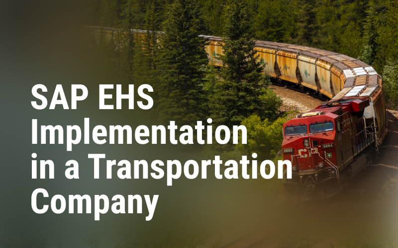 SAP EHS Health & Safety Solution Implementation in a Railway Transportation Company screenshot 1