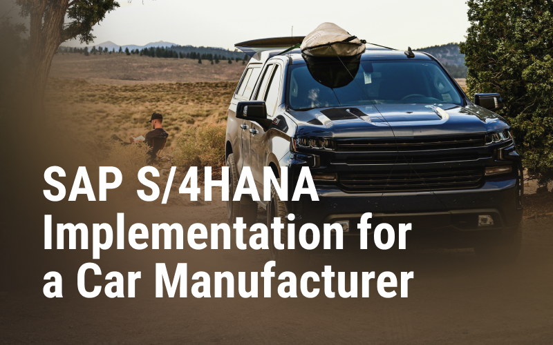 SAP S/4HANA Implementation in the Automotive Industry screenshot 1