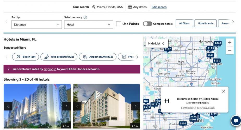 Hilton Guest Experience Platform Redesign screenshot 1