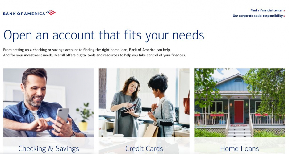 Bank of America Personal Banking Experience Redesign screenshot 1