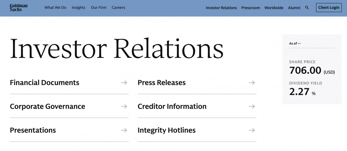Goldman Sachs Transaction Services Interface Overhaul screenshot 1
