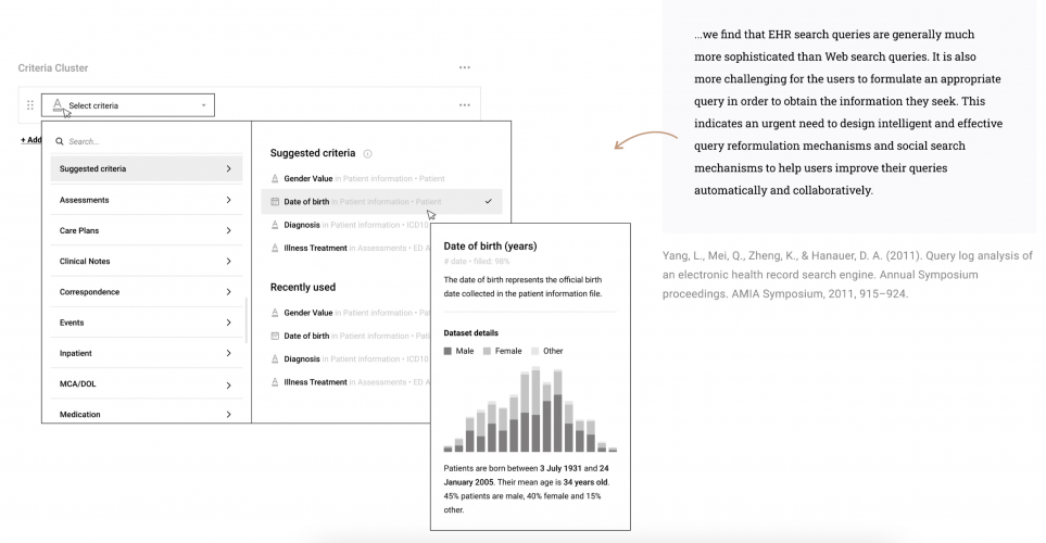 Akrivia Health: UX for Large-Scale Medical Research Data Platform screenshot 1