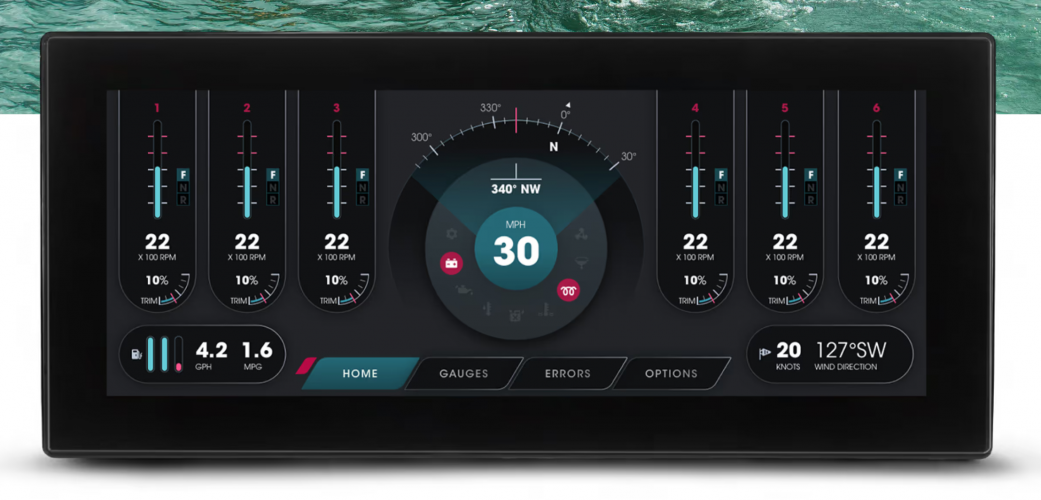 GUI Design for High‑Performance Marine Cluster Display screenshot 1