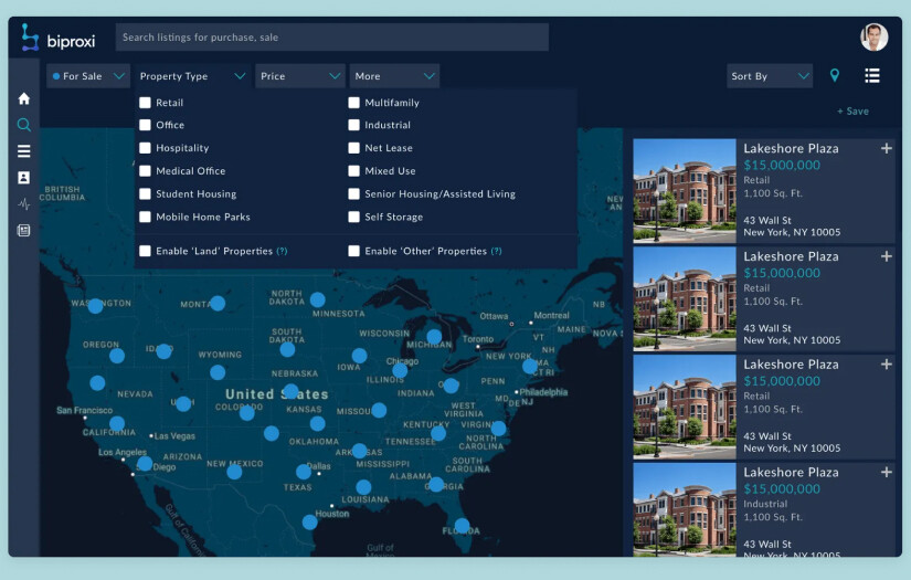 Biproxi Commercial Real Estate Platform screenshot 3