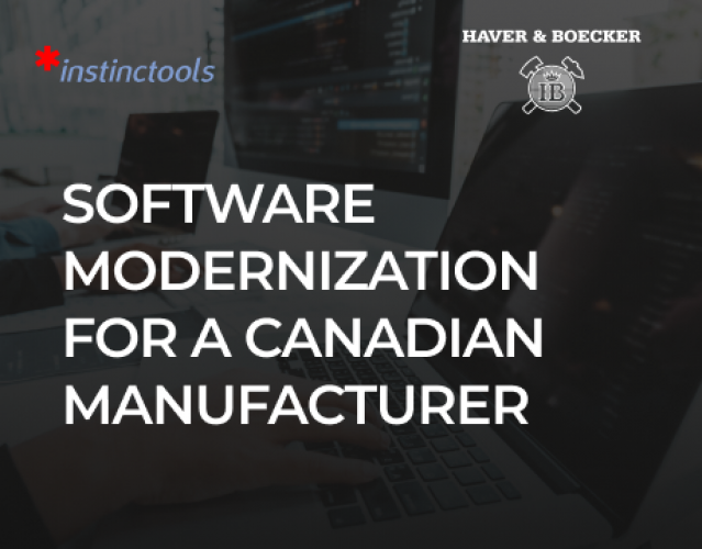 Software Modernization for a Canadian Manufacturer screenshot 1