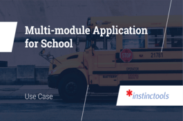 Multi-module application for school