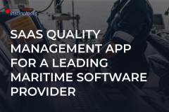 SaaS Quality Management App For a Leading Maritime Software Provider