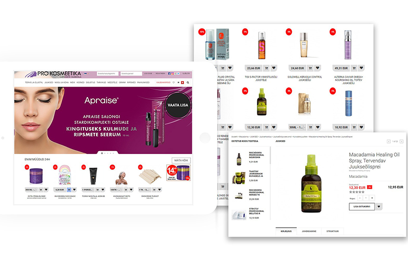 PROKOSMEETIKA.EE screenshot 1