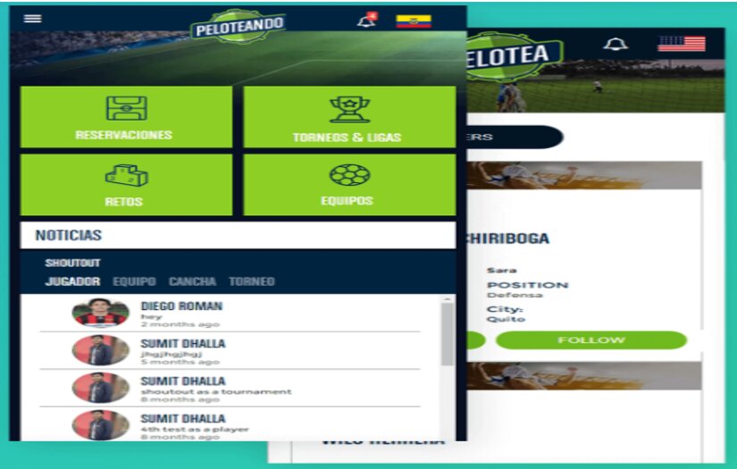 Pelotea - Sports Tech Platform screenshot 1