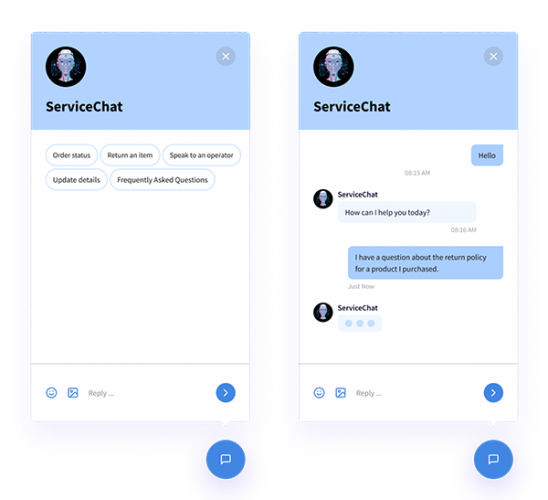 ServiceChat screenshot 1