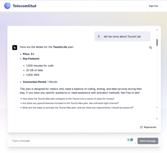 TelecomChat screenshot 2