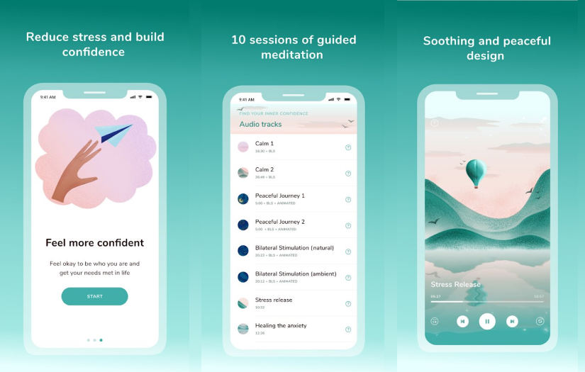 A mobile app to help the users to feel calm based on EMDR screenshot 1