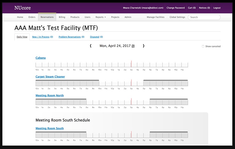 Building NUcore, Northwestern University’s core facility management tool screenshot 1