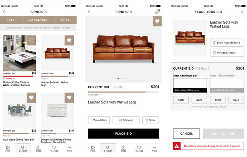 Developing an e-commerce app for Everything But The House screenshot 1