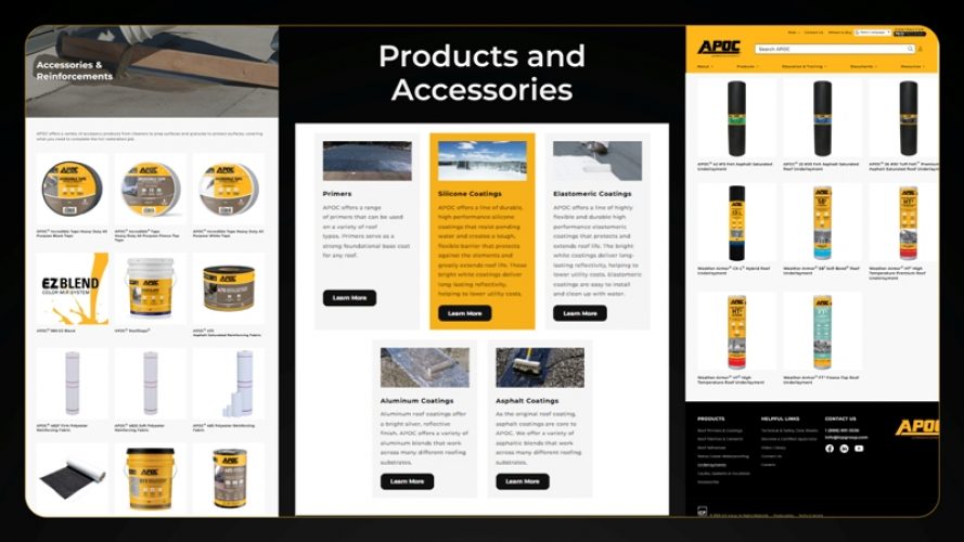 Roofing & Waterproofing eCommerce Store by Trusted Shopify Development Company screenshot 2