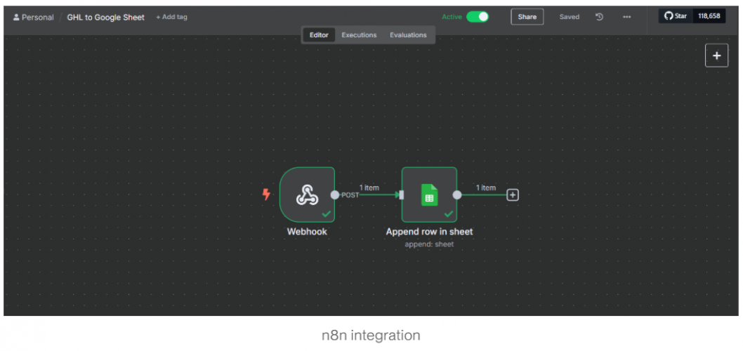 Seamless New Hire Onboarding with GoHighLevel + Google Sheets via n8n screenshot 4