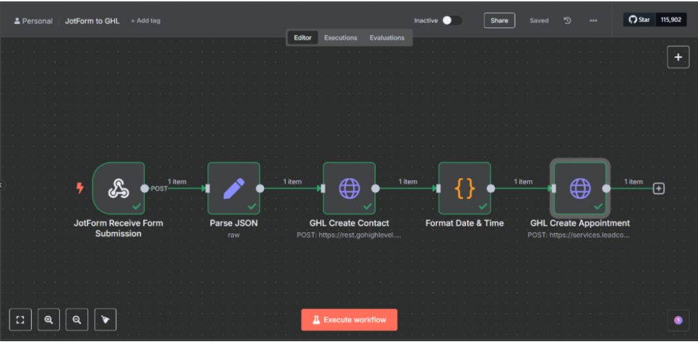 Boosting Efficiency with n8n-Powered Appointment Scheduling screenshot 3