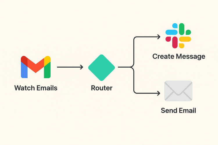 Streamlining Team Communication: Gmail to Slack Automation with Make screenshot 1