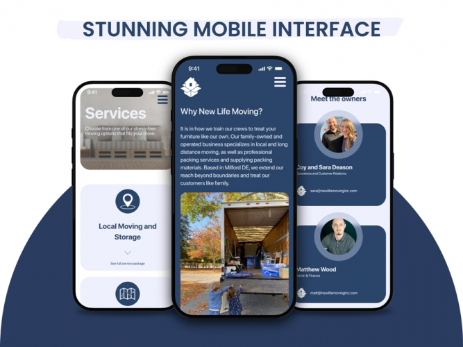 New Life Moving: Professional, Responsive Webflow Website by Hike Branding screenshot 2