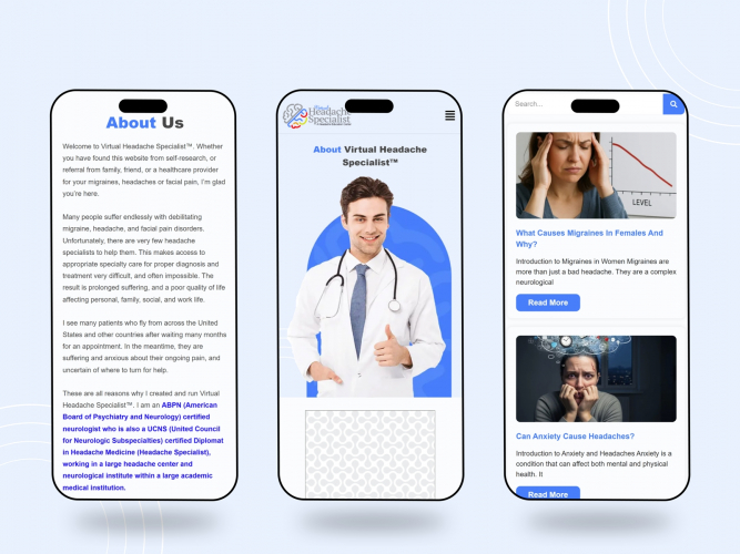 WordPress-Powered Healthcare Web Design Project screenshot 2
