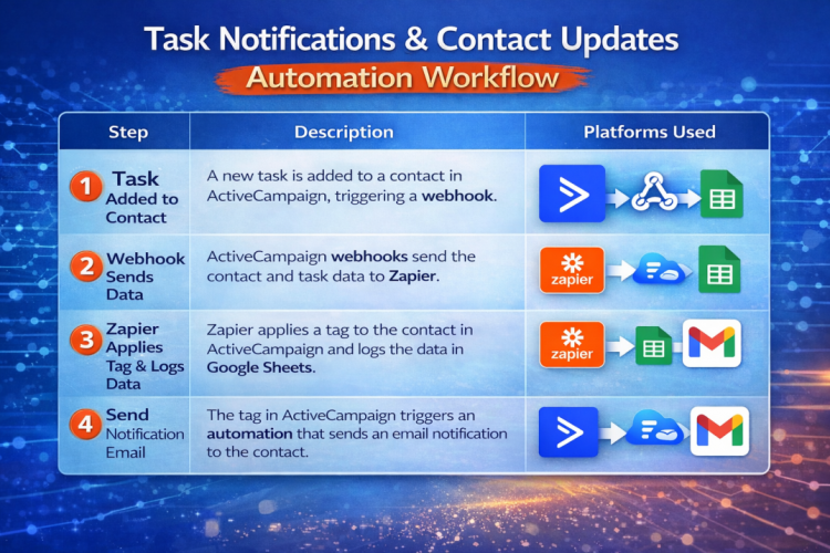 Advanced Zapier Automation for Task Tracking & Contact Communication screenshot 2