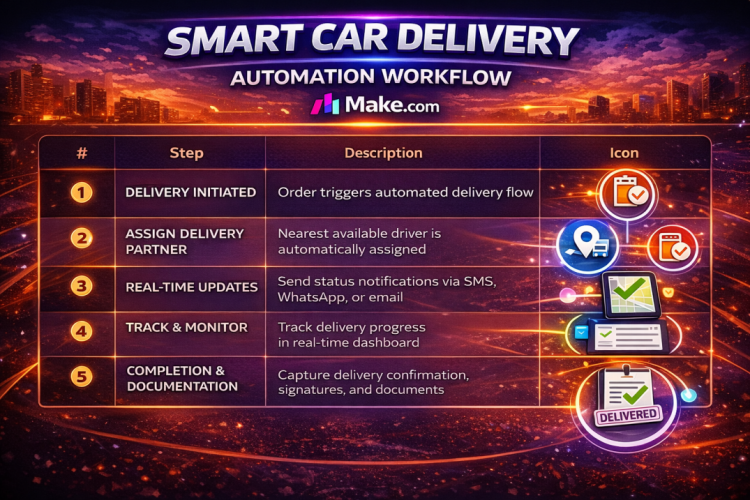 Intelligent Car Delivery Automation with make.com screenshot 2
